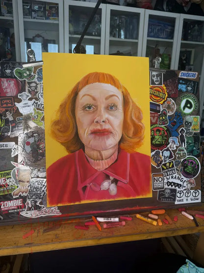 Chantal Laura Handley ORIGINAL ARTWORK Aunt Gladys - Weapons