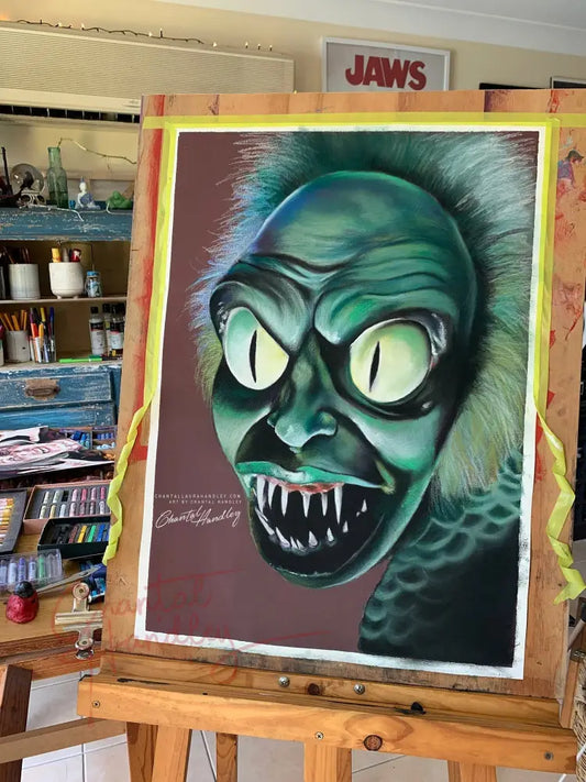 ChantalLauraHandley ORIGINAL ARTWORK Beetlejuice - Original Pastel Artwork