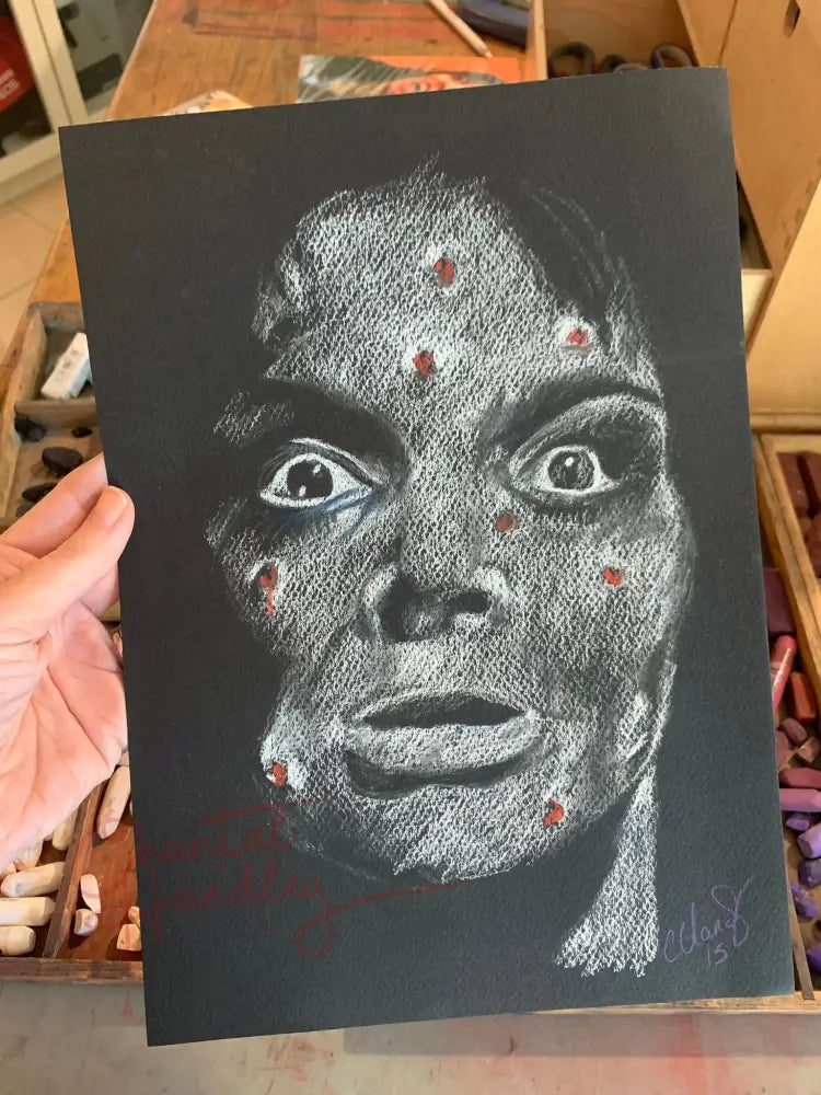 ChantalLauraHandley ORIGINAL ARTWORK BLACK SUNDAY - Original Pastel Artwork