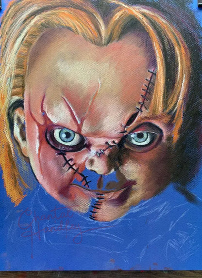ChantalLauraHandley ORIGINAL ARTWORK CHILDS PLAY - Original Pastel Artwork
