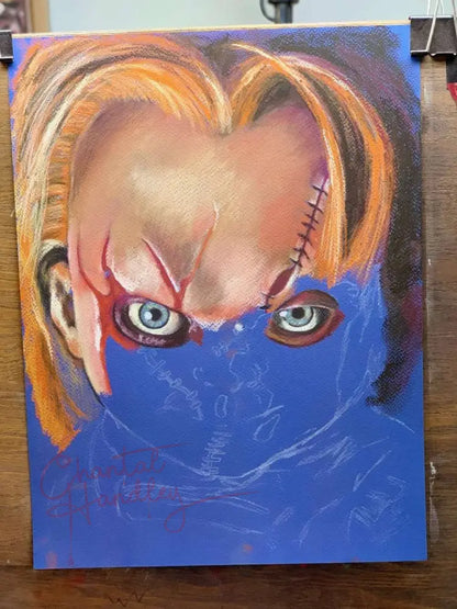 ChantalLauraHandley ORIGINAL ARTWORK CHILDS PLAY - Original Pastel Artwork