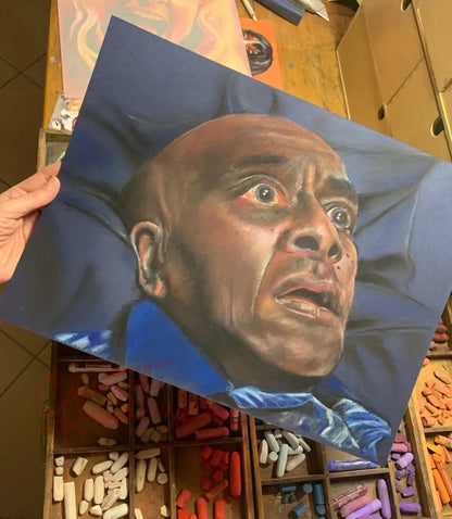 ChantalLauraHandley ORIGINAL ARTWORK DICK HALLORAN - Original Pastel Artwork