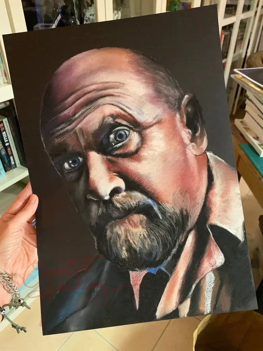 ChantalLauraHandley ORIGINAL ARTWORK Dr Samuel Loomis - Halloween - Original Pastel Artwork