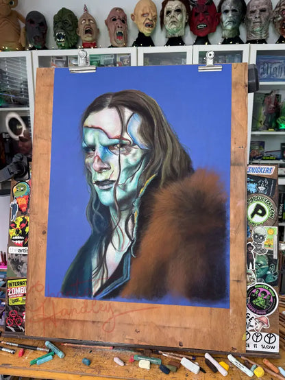Chantal Laura Handley ORIGINAL ARTWORK Frankenstein - A Guillermo Del Toro Tribute | Original Pastel Artwork