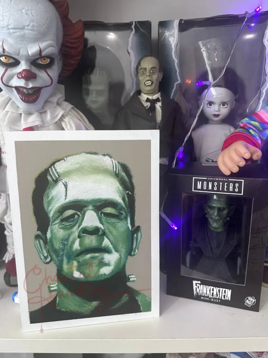 ChantalLauraHandley ORIGINAL ARTWORK Frankensteins Monster - Original Pastel Drawing