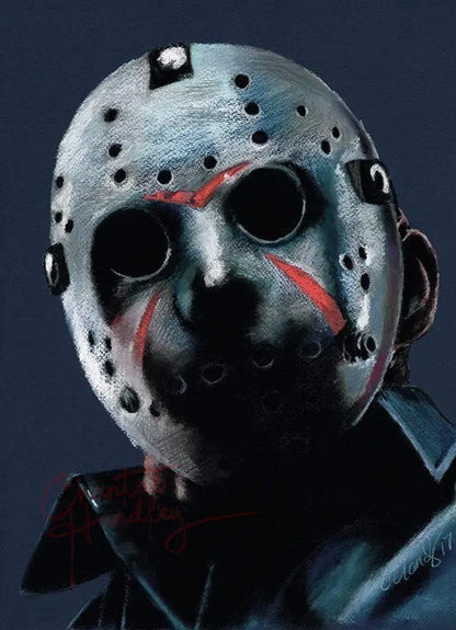 ChantalLauraHandley ORIGINAL ARTWORK Friday the 13th - Original Pastel Artwork