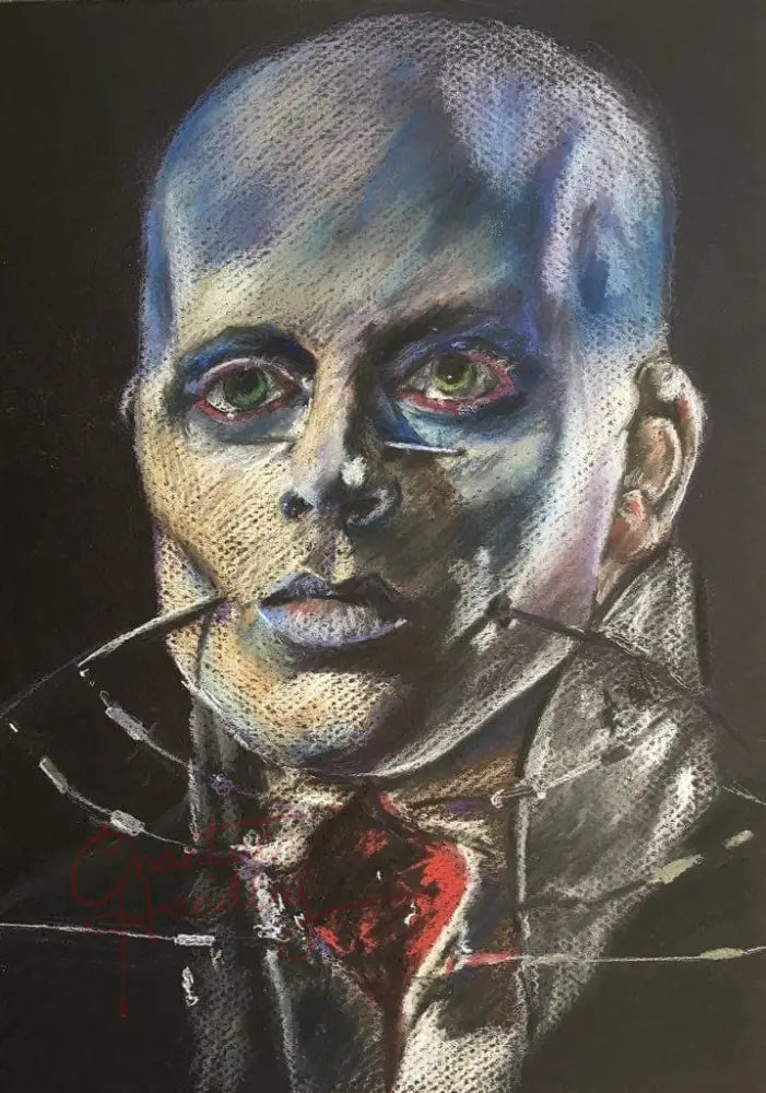 ChantalLauraHandley ORIGINAL ARTWORK HELLRAISER - Original Pastel Artwork