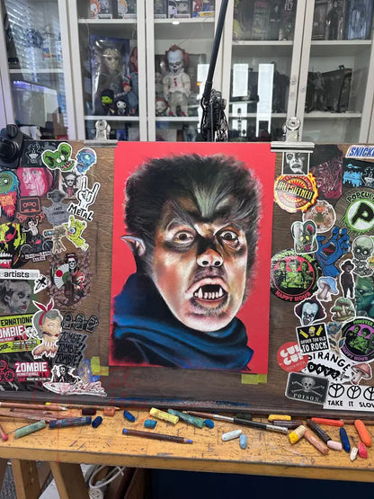 ChantalLauraHandley ORIGINAL ARTWORK Henry Hull - Werewolf of London