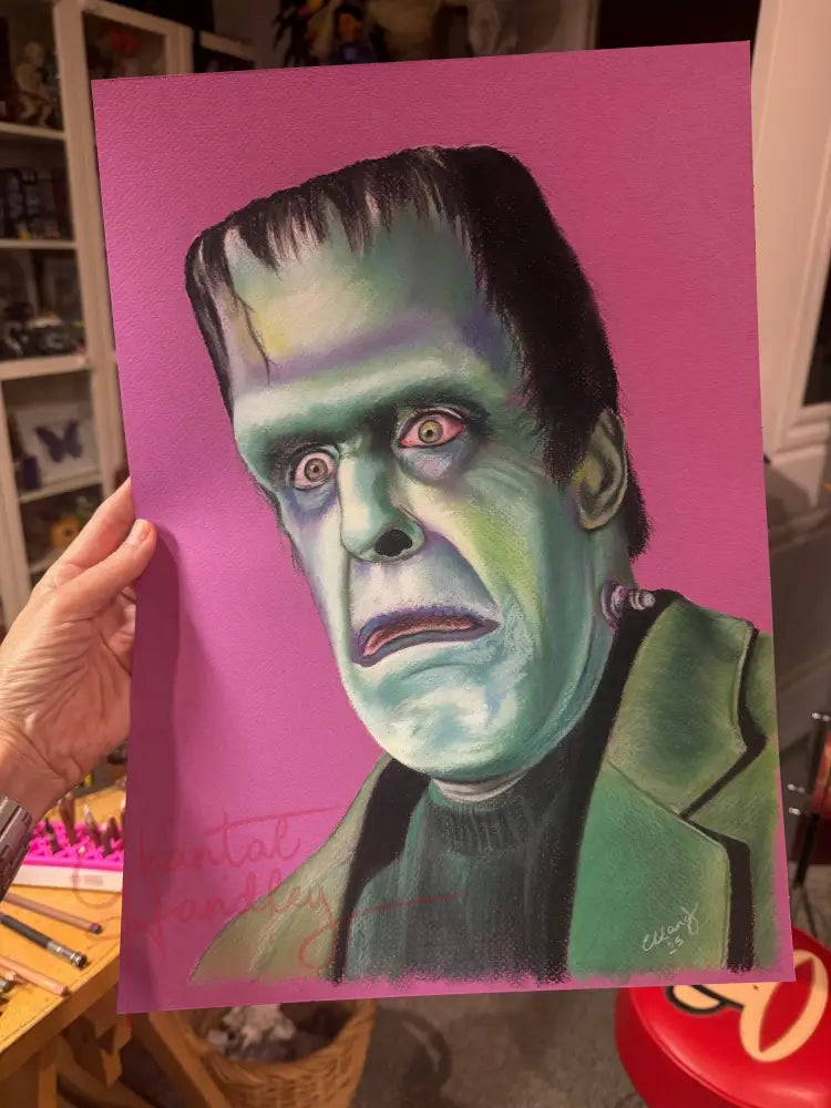ChantalLauraHandley ORIGINAL ARTWORK Herman Munster. Fred Gwynne.