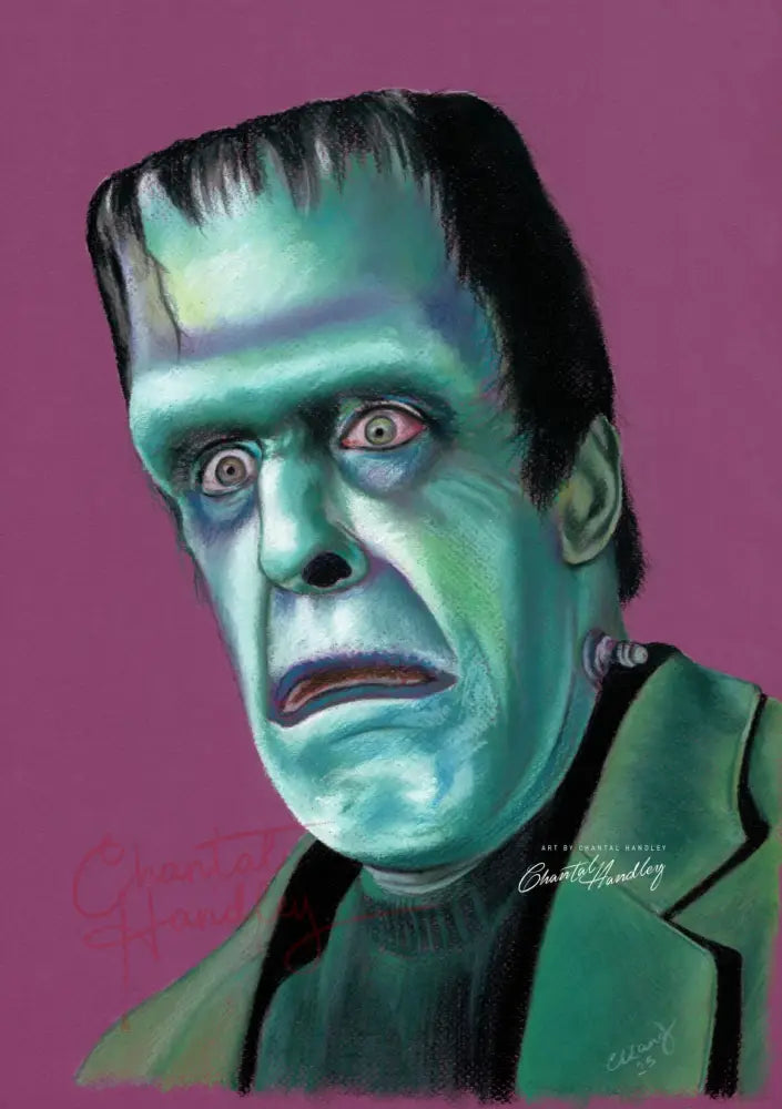 ChantalLauraHandley ORIGINAL ARTWORK Herman Munster. Fred Gwynne.