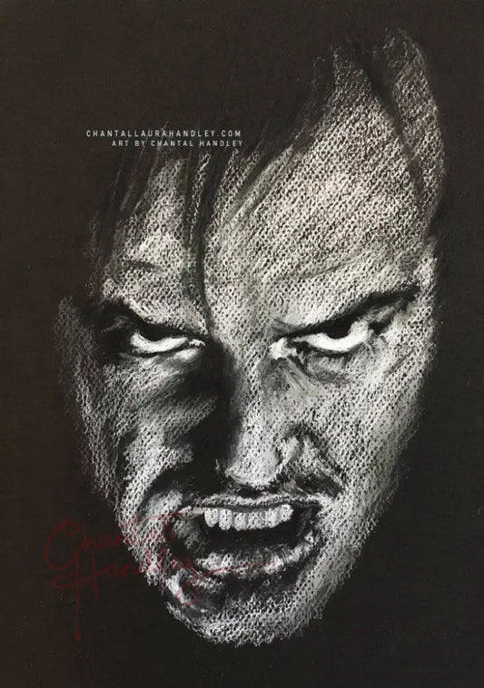 ChantalLauraHandley ORIGINAL ARTWORK Jack - The Shining Black & White