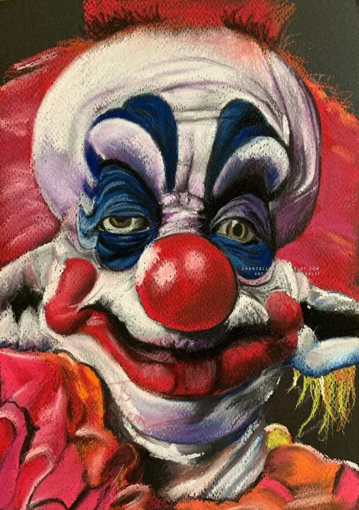 ChantalLauraHandley ORIGINAL ARTWORK Killer Klowns from Outer Space - Original Pastel Artwork.