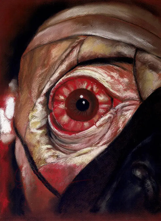 ChantalLauraHandley ORIGINAL ARTWORK Mad God - Original Pastel Artwork