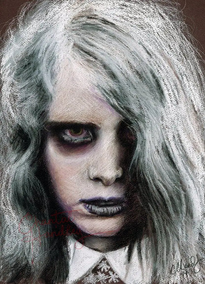 ChantalLauraHandley ORIGINAL ARTWORK Night of the Living Dead - Original Pastel Artwork