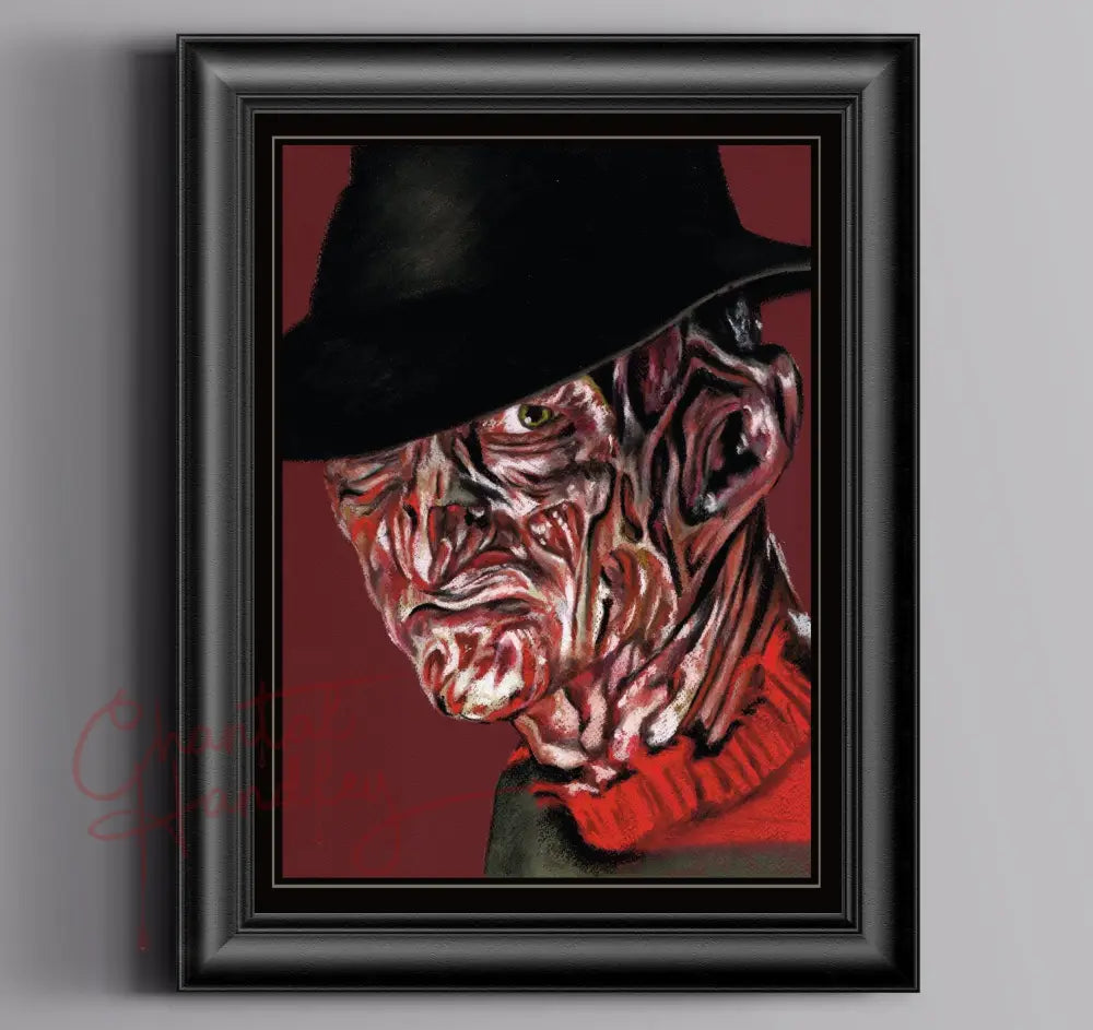 ChantalLauraHandley ORIGINAL ARTWORK Nightmare on Elm Street - Original Pastel Artwork