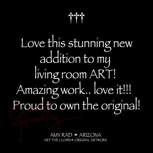 ChantalLauraHandley ORIGINAL ARTWORK Scary Clown