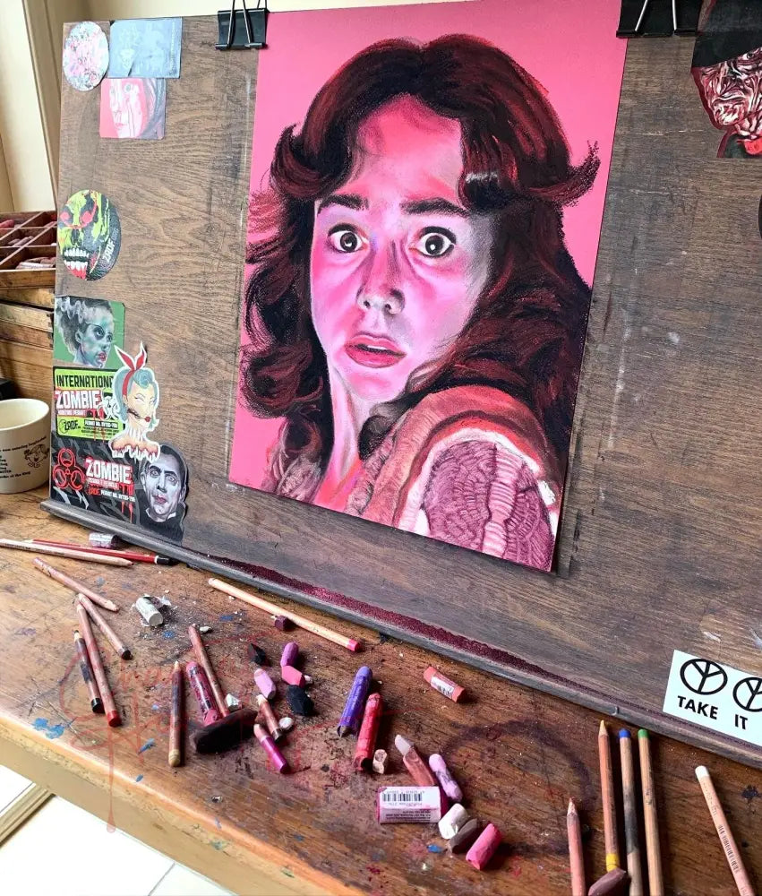 ChantalLauraHandley ORIGINAL ARTWORK SUSPIRIA - Suzy Bannion - ORIGINAL ARTWORK