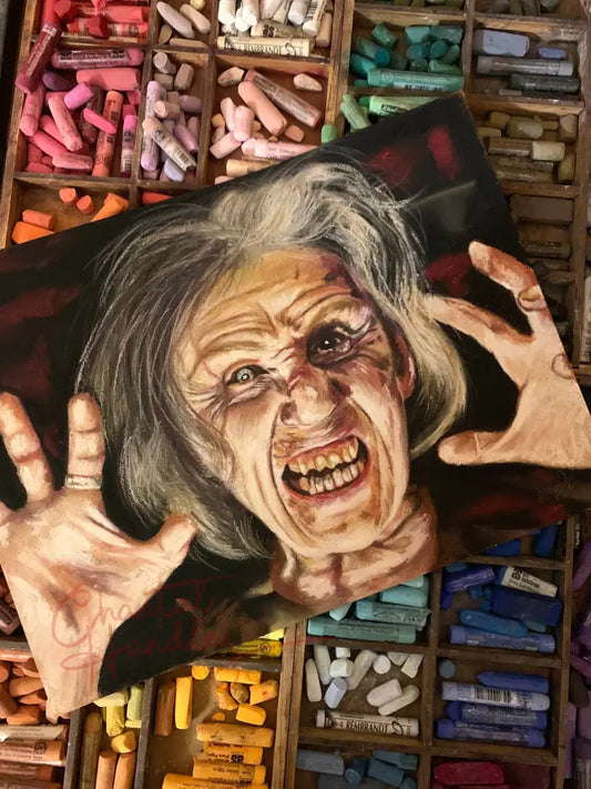 ChantalLauraHandley ORIGINAL ARTWORK Sylvia Ganush - Drag me to Hell.