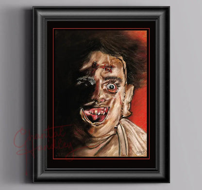 ChantalLauraHandley ORIGINAL ARTWORK Texas Chainsaw Massacre - Original Pastel Artwork