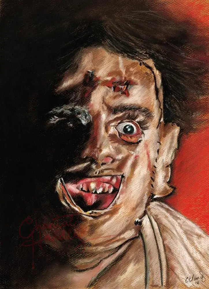 ChantalLauraHandley ORIGINAL ARTWORK Texas Chainsaw Massacre - Original Pastel Artwork