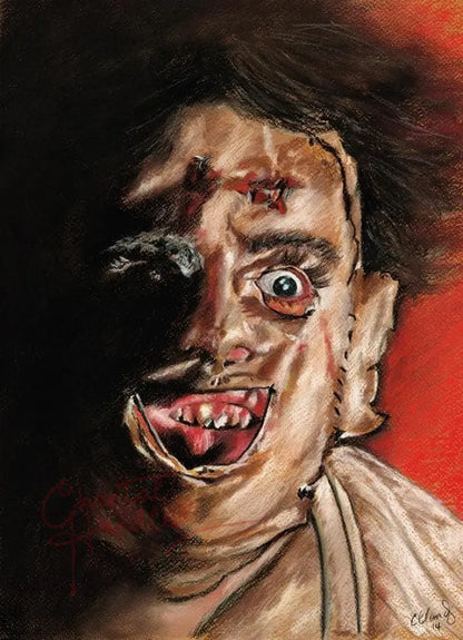 ChantalLauraHandley ORIGINAL ARTWORK Texas Chainsaw Massacre - Original Pastel Artwork