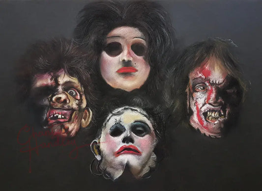ChantalLauraHandley ORIGINAL ARTWORK Texas Chainsaw Rhapsody - Original Pastel Artwork