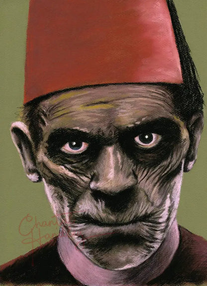 ChantalLauraHandley ORIGINAL ARTWORK The Mummy - Original Pastel Artwork