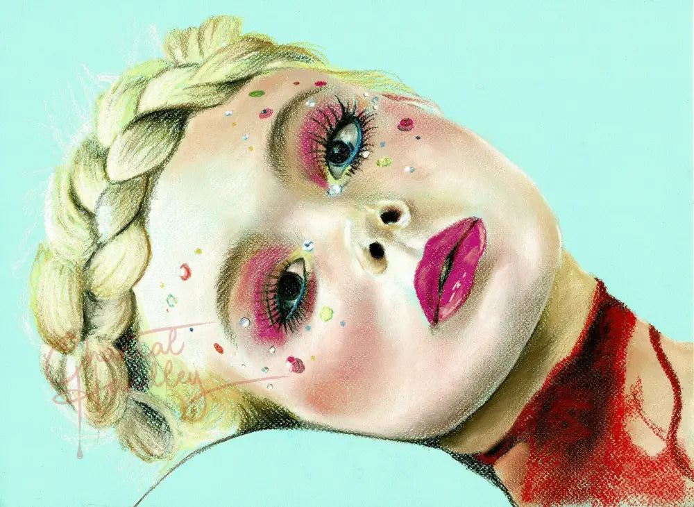 ChantalLauraHandley ORIGINAL ARTWORK The Neon Demon - Original Pastel Artwork
