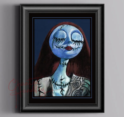 ChantalLauraHandley ORIGINAL ARTWORK The Nightmare before Christmas - Sally