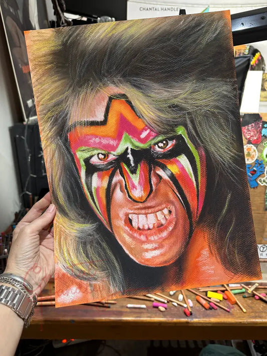 ChantalLauraHandley ORIGINAL ARTWORK THE ULTIMATE WARRIOR Artwork