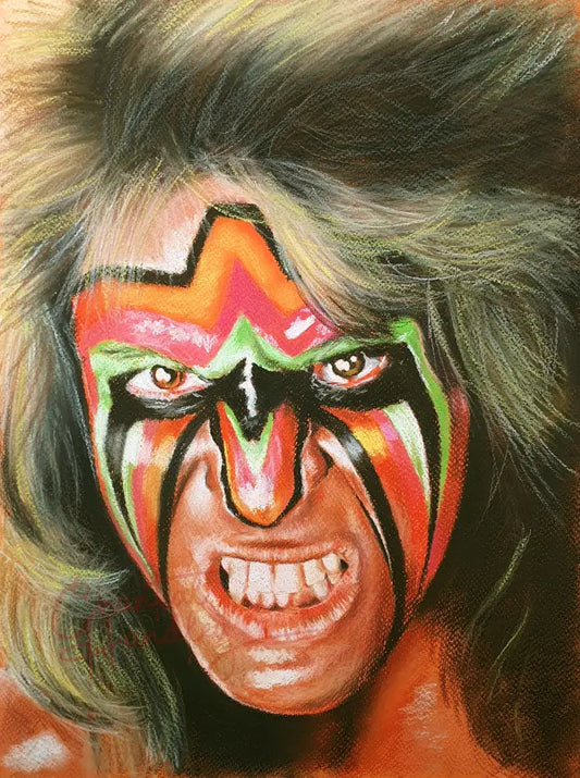 ChantalLauraHandley ORIGINAL ARTWORK THE ULTIMATE WARRIOR Artwork
