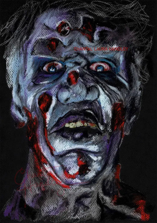 ChantalLauraHandley ORIGINAL ARTWORK THIRTEEN GHOSTS - Original Pastel Artwork