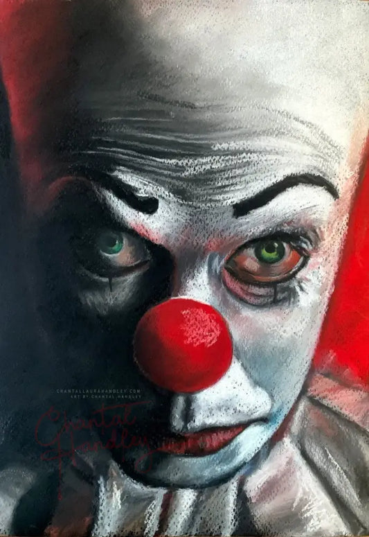 ChantalLauraHandley ORIGINAL ARTWORK Tim Curry - Pennywise - Original Pastel Artwork