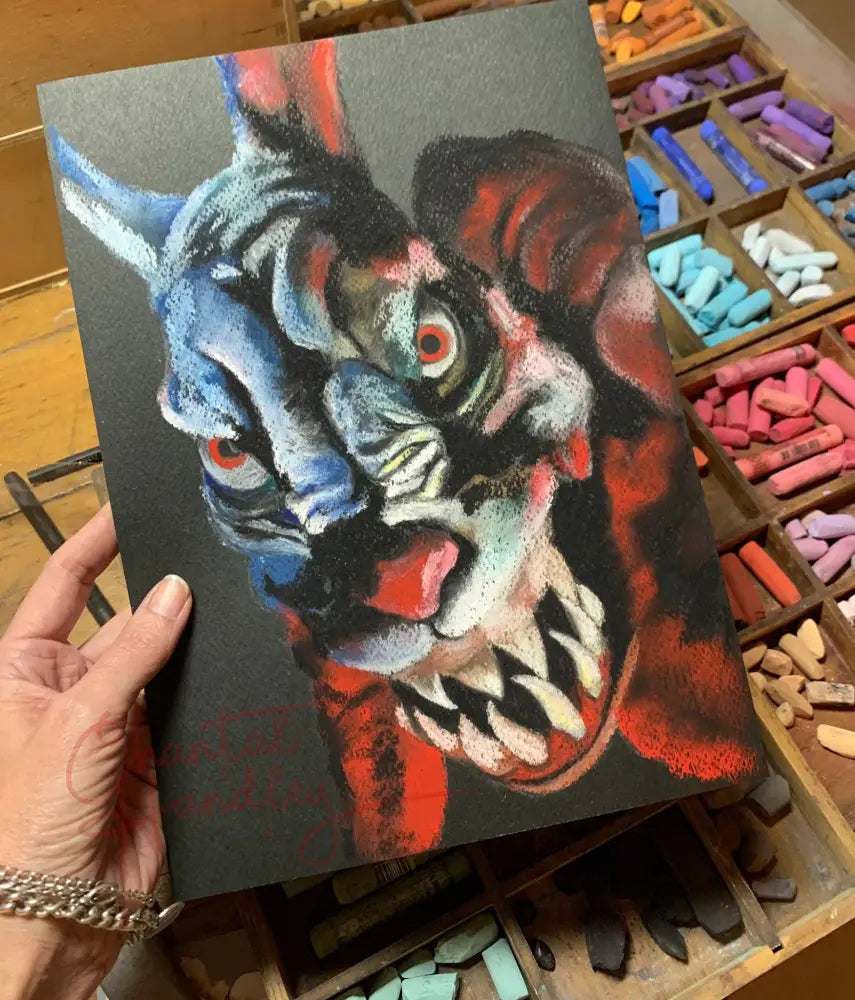 ChantalLauraHandley ORIGINAL ARTWORK TWILIGHT ZONE - Monster Rabbit