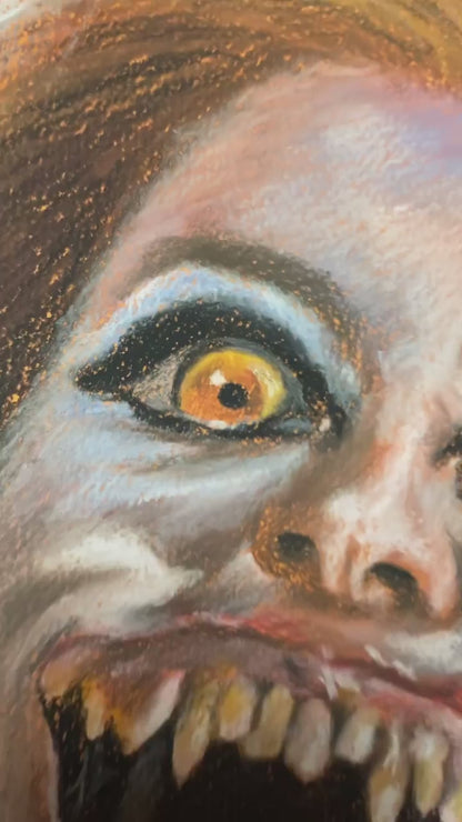 FRIGHT NIGHT - Original Pastel Artwork