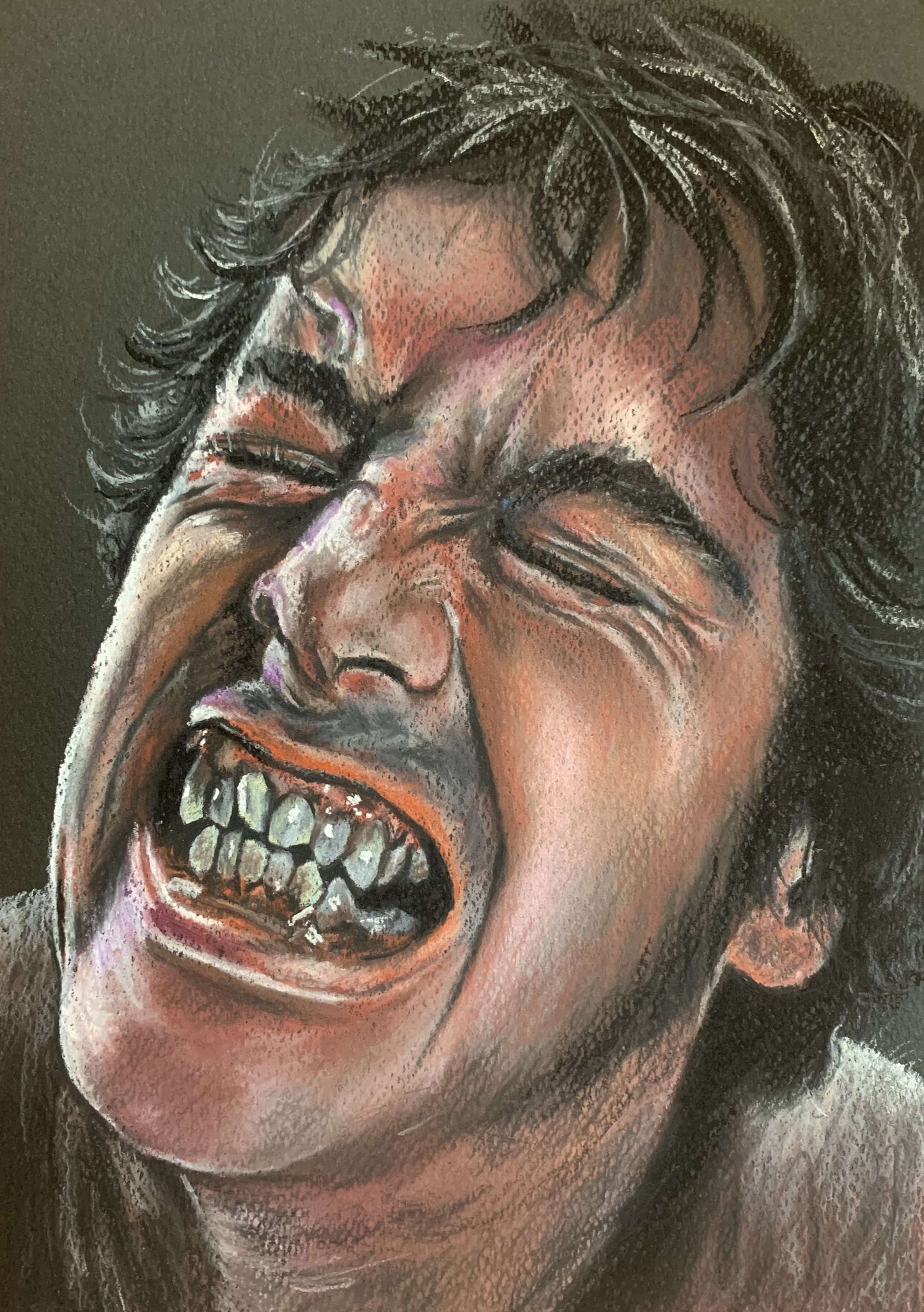 AMERICAN WEREWOLF IN LONDON - Original Pastel Artwork ChantalLauraHandley