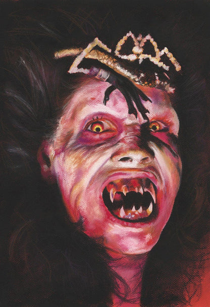 ChantalLauraHandley ORIGINAL ARTWORK Angela Kincade - Night of the Demons - Original Pastel Artwork