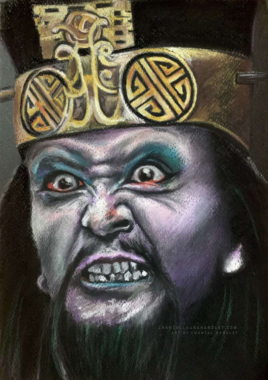 BIG TROUBLE IN LITTLE CHINA - David Lo Pan - Original Pastel Artwork ChantalLauraHandley