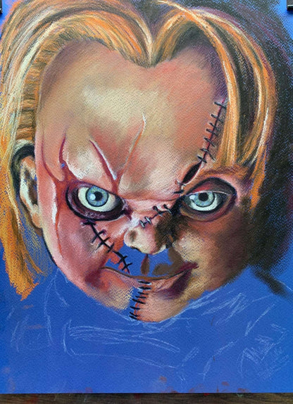 ChantalLauraHandley ORIGINAL ARTWORK CHILDS PLAY - Original Pastel Artwork