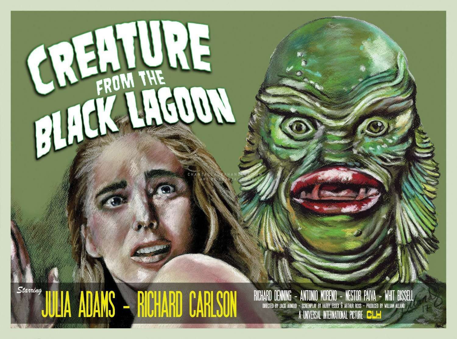 CREATURE from the BLACK LAGOON Alternate Movie Poster ChantalLauraHandley