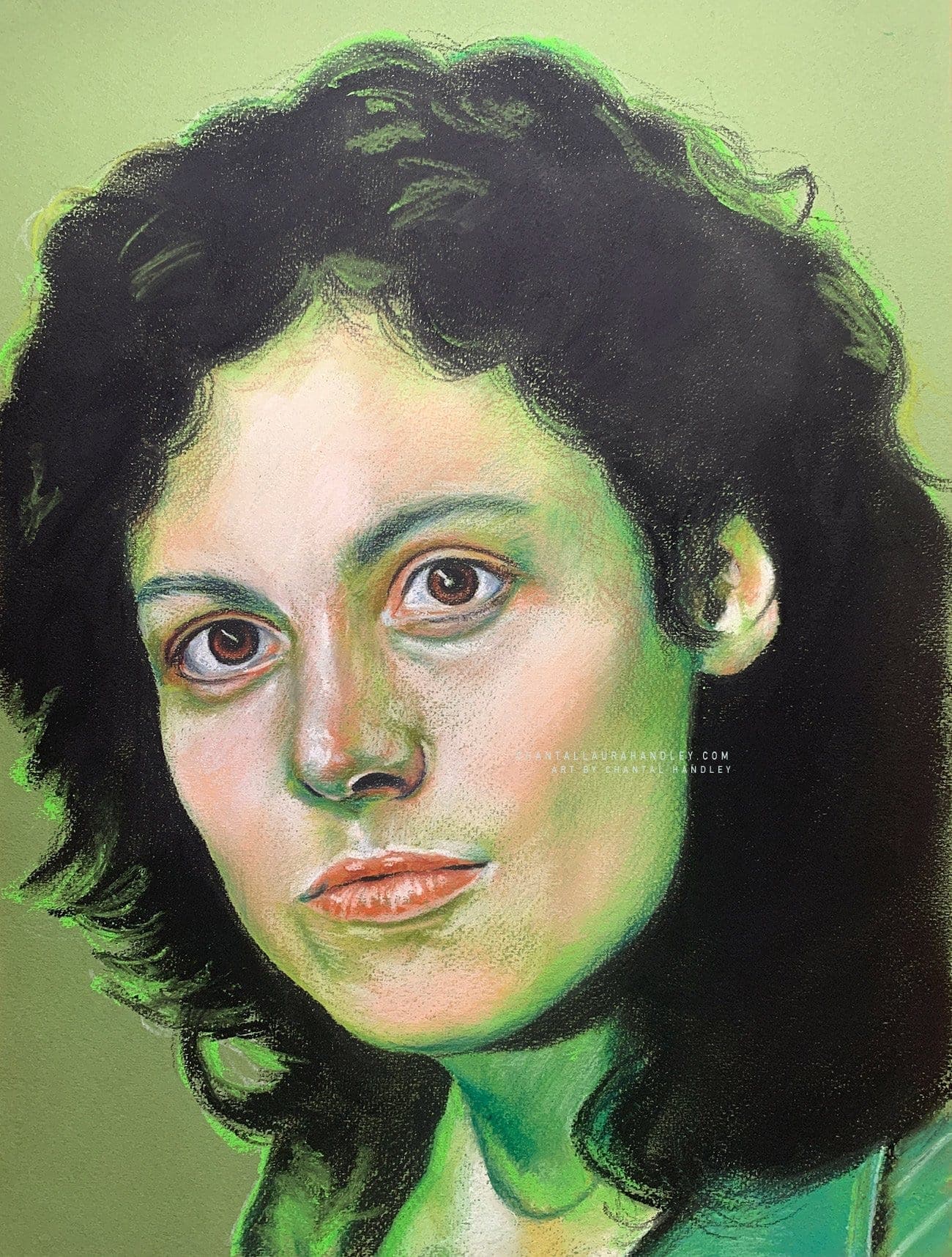 Ellen Ripley - Original Pastel Artwork ChantalLauraHandley