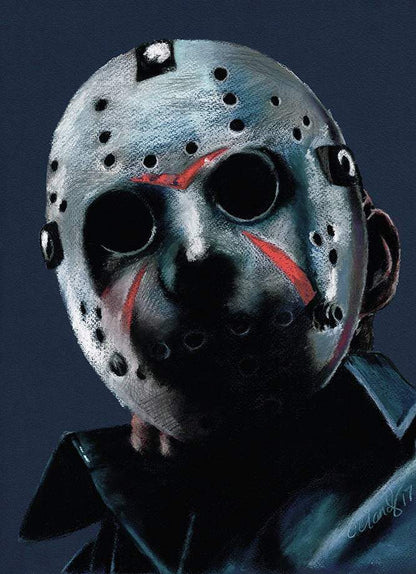 ChantalLauraHandley ORIGINAL ARTWORK FRIDAY THE 13TH - Original Pastel Artwork