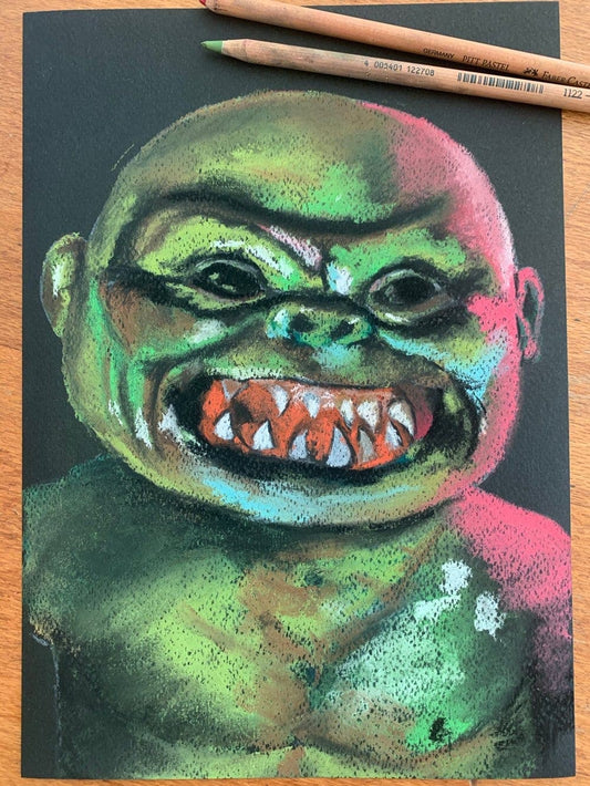 ChantalLauraHandley ORIGINAL ARTWORK GHOULIES - Original Pastel Artwork