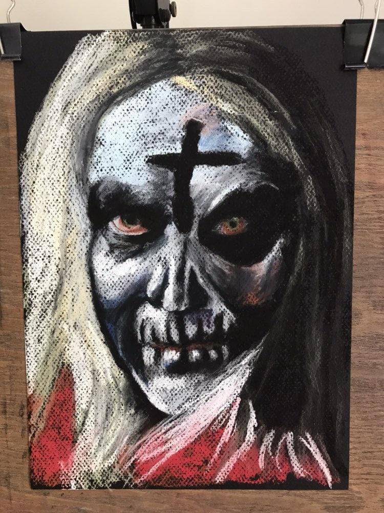 HOUSE OF 1000 CORPSES - Original Pastel Drawing of Otis B. Driftwood., Horror, Chantal Handley, Halloween ChantalLauraHandley