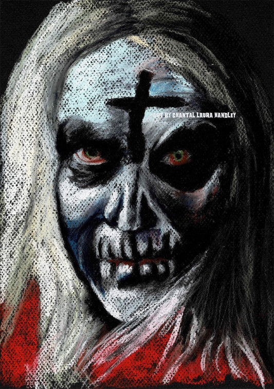 HOUSE OF 1000 CORPSES - Original Pastel Drawing of Otis B. Driftwood., Horror, Chantal Handley, Halloween ChantalLauraHandley