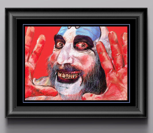 ChantalLauraHandley ORIGINAL ARTWORK HOUSE of 1000 CORPSES - CAPTAIN SPAULDING - Original Pastel Artwork