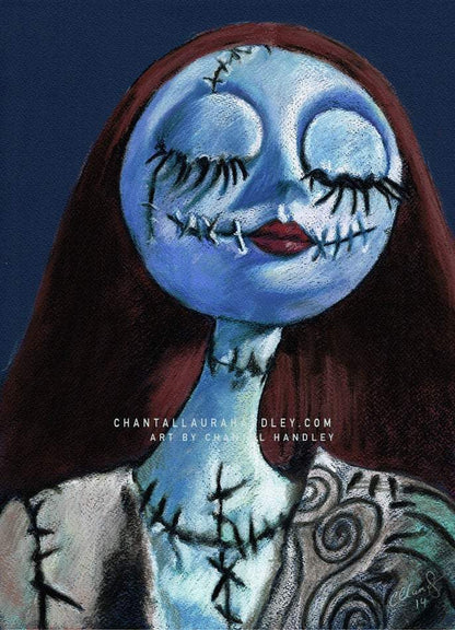 ChantalLauraHandley ORIGINAL ARTWORK The Nightmare Before Christmas - Sally