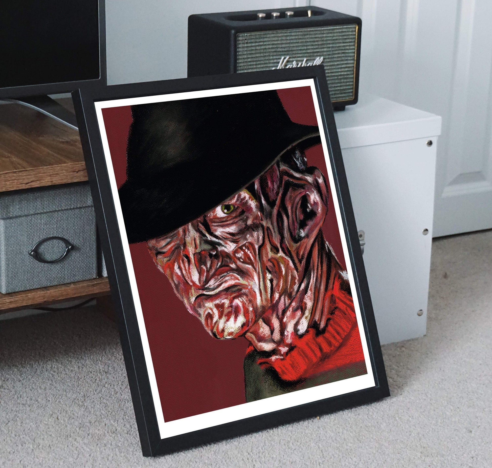 NIGHTMARE on ELM STREET - FREDDY KRUEGER  - Art Print ChantalLauraHandley