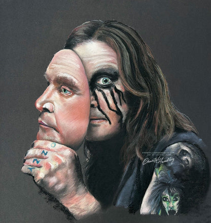 ChantalLauraHandley ORIGINAL ARTWORK Ozzy Osbourne - Prince of Darkness - Original Pastel Artwork
