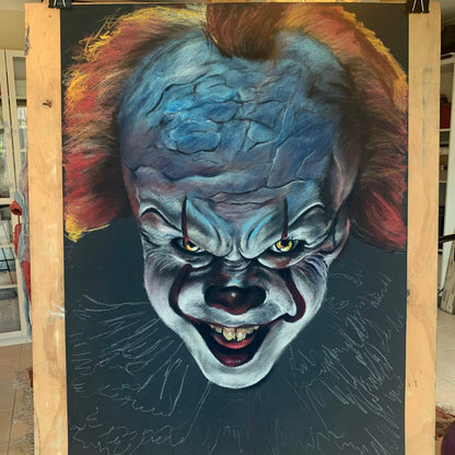 ChantalLauraHandley ORIGINAL ARTWORK SOLD PENNYWISE - IT MOVIE Chapter 2 - SOLD